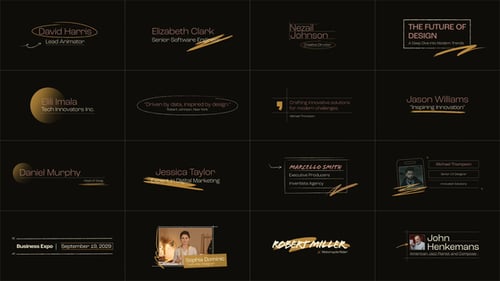 Creative Brush Lower Thirds - MOGRT