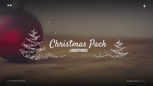 Christmas Lower Thirds \ AE