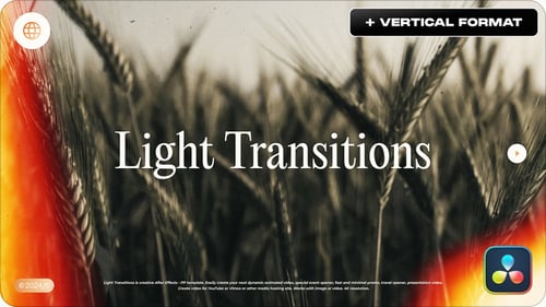 Light Transitions for Davinci Resolve