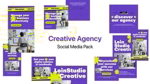 Creative Agency Social Media PACK
