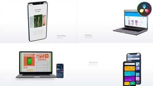 Clean App Promo for DaVinci Resolve