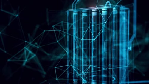 Flourescent Studio Light Hologram Close Up 4k