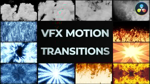 VFX Motion Transitions for DaVinci Resolve