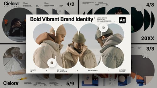 Bold Vibrant Brand Identity for After Effects