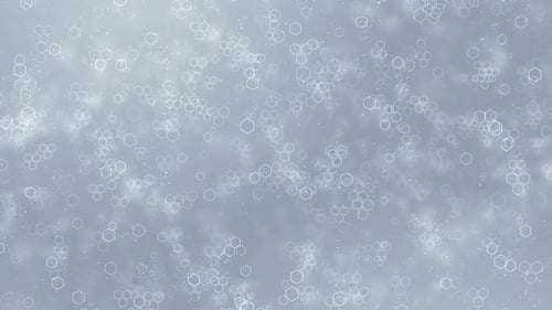 Hexagons Abstract White Background