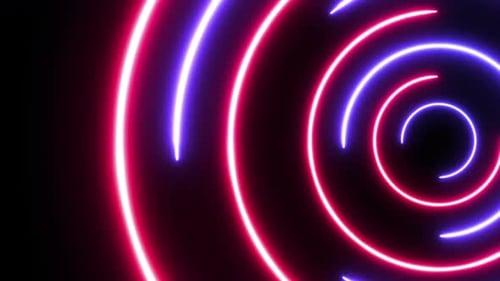 Looped Neon Circles