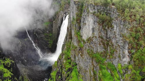 Voringsfossen Waterfall, Mabodalen Canyon Norway