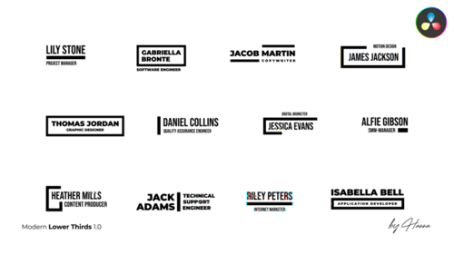 Modern Lower Thirds - DR