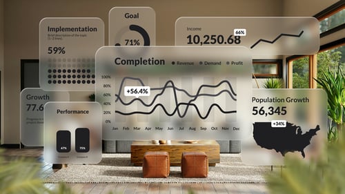 Modelos de infográfico sobre Glassmorphism