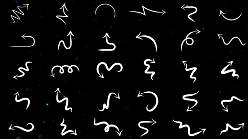 Pacote de flechas desenhadas à mão | MOGRT