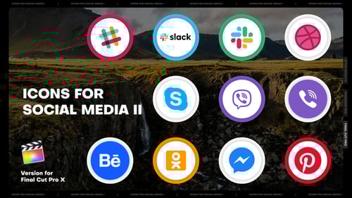 Icons for Social Media II | FCPX