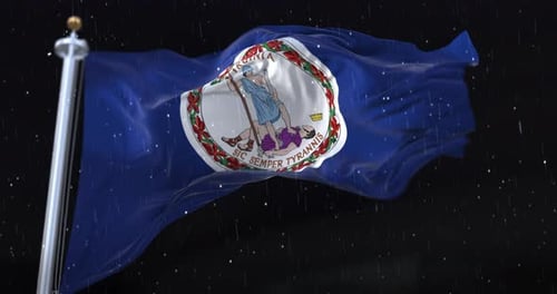 Flag of American State of Virginia