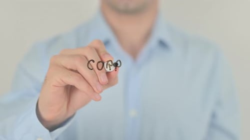 Corporate Identity, Writing on Transparent Screen