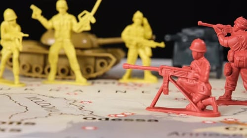 Toy Soldier on Ukraine Map