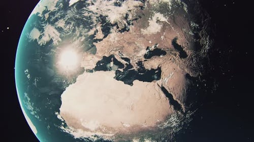 Florence city italy Cinematic Full Earth Zoom 4K