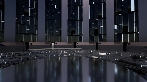 Plataforma redonda, fondo de estudio de entretenimiento virtual