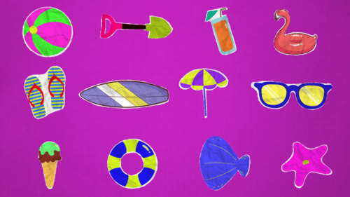 Paper Cut Summer Elements