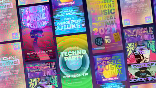 Neon Gradient Stories