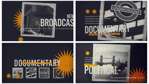 Documentary Broadcast Opener | Retro Grunge Intro