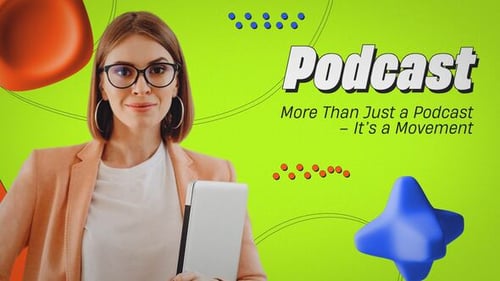 Creative Podcas Intro Design (Mogrt)