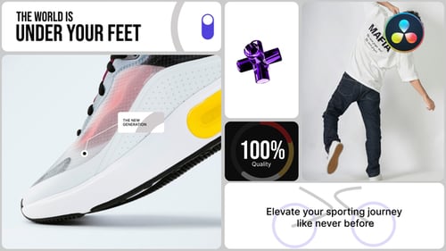 Bento Multiscreen Product Slides for DaVinci Resolve