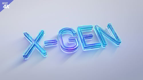 Digital White Clean 3D Logo Gloss