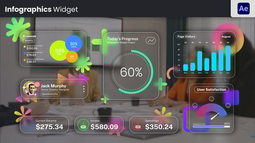 Widgets de infográfico