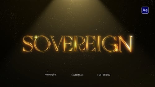 Gold Text Animation