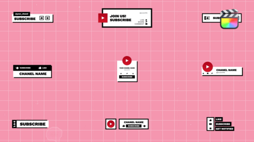 Social Media Titles and Lower Thirds /Fcpx