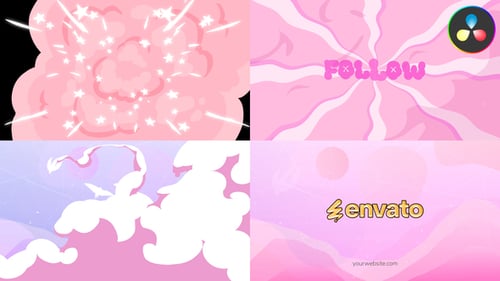 Smoke Clouds Logo for DaVinci Resolve