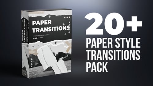 20 Paper Style Transition Pack