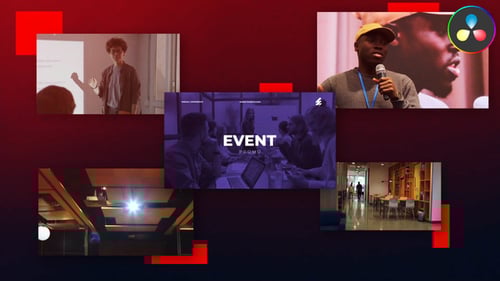 Event Promo Slides for DaVinci Resolve