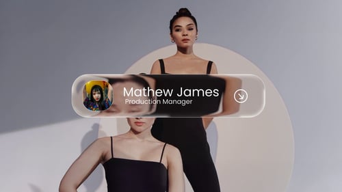 Liquid Glass Lower Third