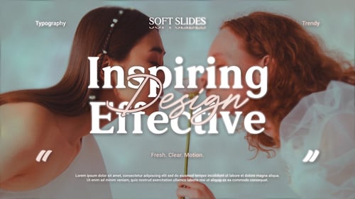 Stylish Kinetic Typography Slides