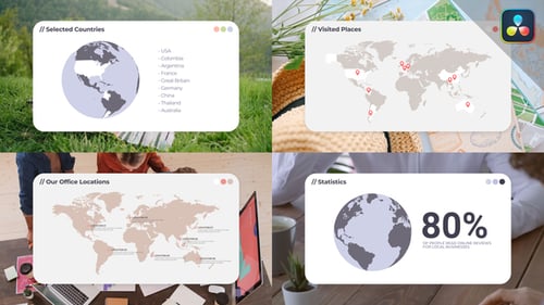World Map Location | DaVinci Resolve