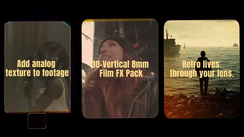 Super 8mm Vertical Pack – 30+ Vintage Filters for TikTok, Instagram & Reels in DaVinci Resolve