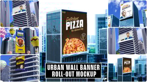 Banner Unroll Animation – Vertical Version for Social Media Ads & Stories