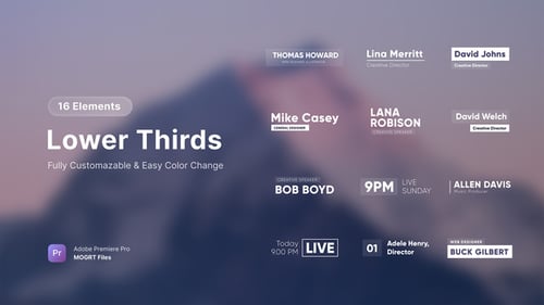Lower Thirds | MOGRT