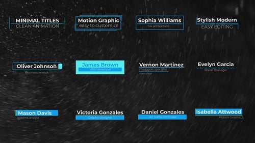 Lower Thirds and Titles | DR