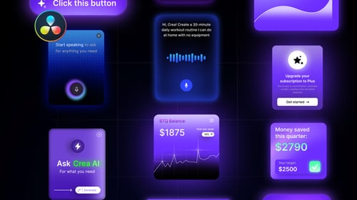Crea - Saas Widgets for DaVinci Resolve