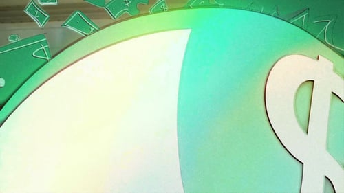 Cartoon Cash Dollar Transition