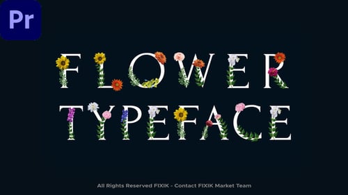 Flower Typeface | MOGRT