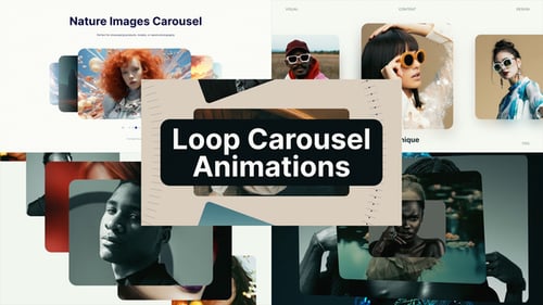 Animação de carrossel em loop