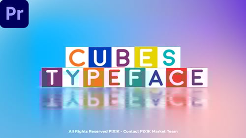 Cubes Typeface | MOGRT