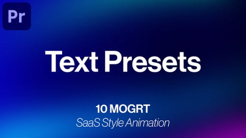Text Presets - MOGRT