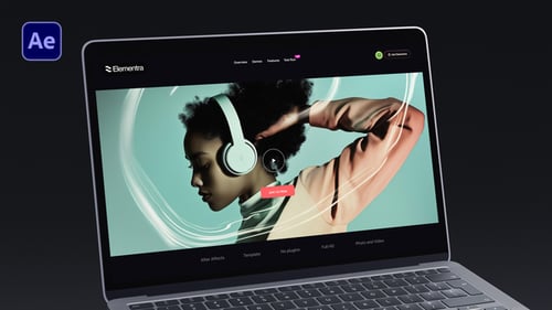 Apresentação de maquete de laptop