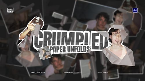 Crumpled Paper Unfold