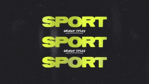 Grainy Sport Typography