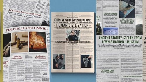 Vertical Investigation Newspaper Mockup