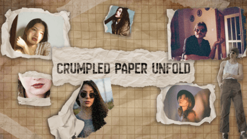 Crumpled Paper Unfold